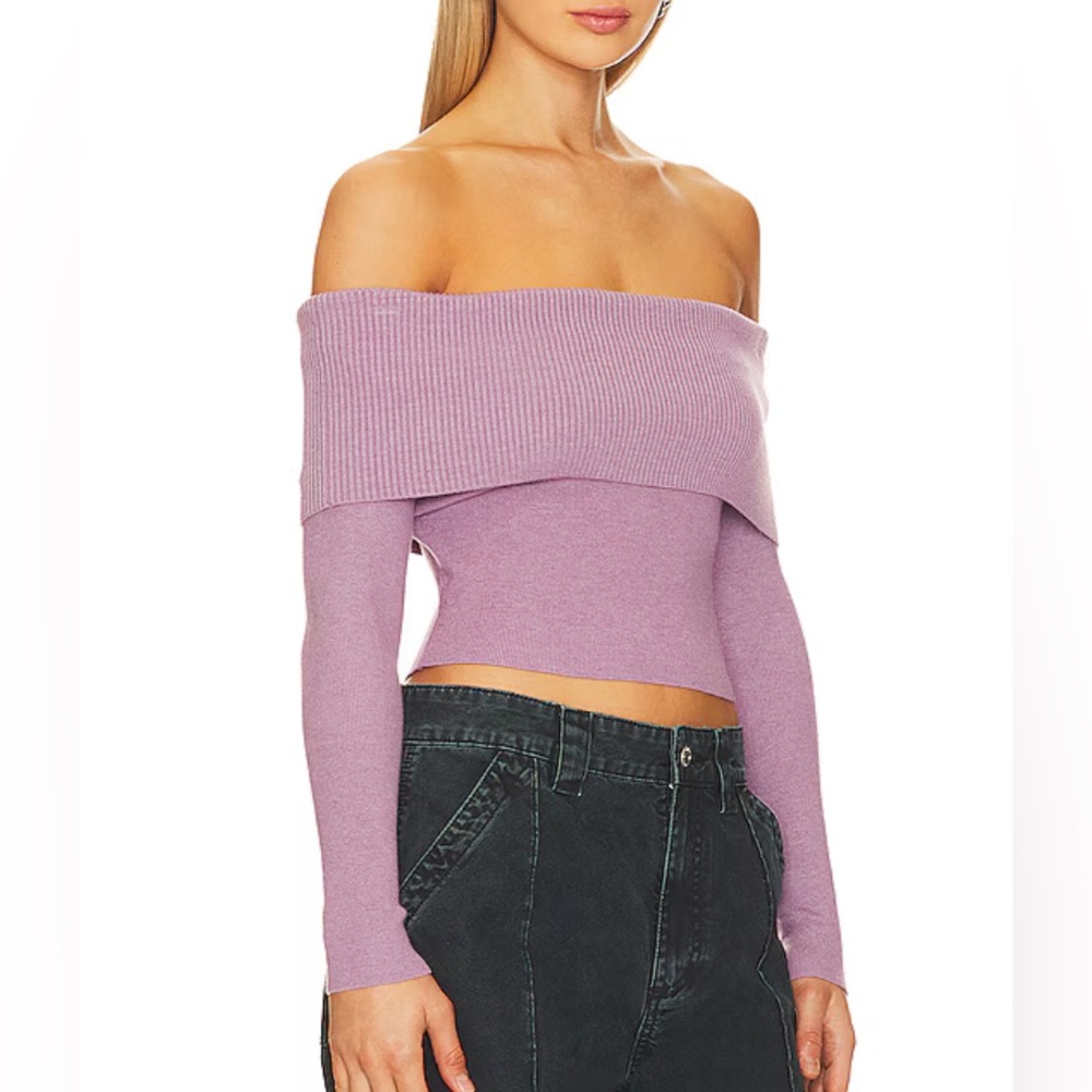 NWT | Line & Dot Heart Struck Sweater in Lilac